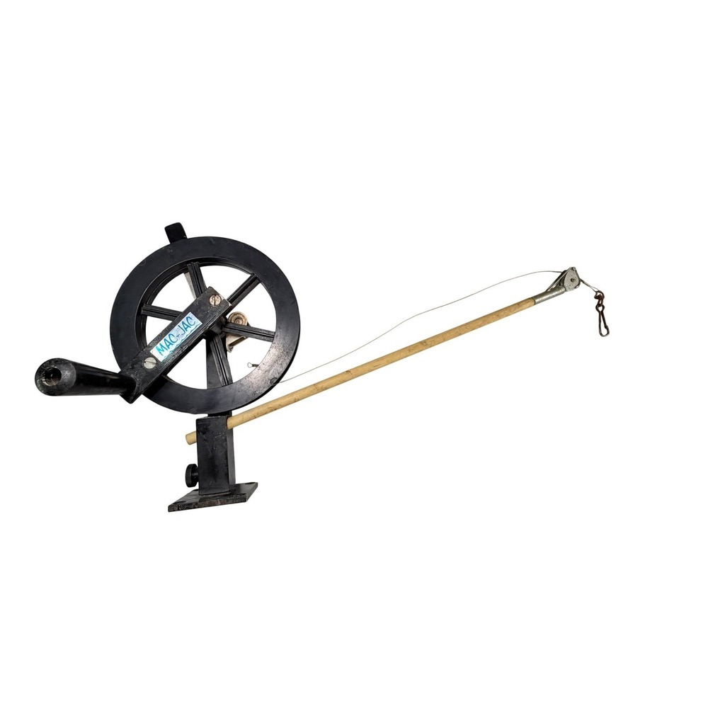 Vintage MAC-JAC Fishing Line Downrigger Counter Trolling Depth Measure Reel Boat